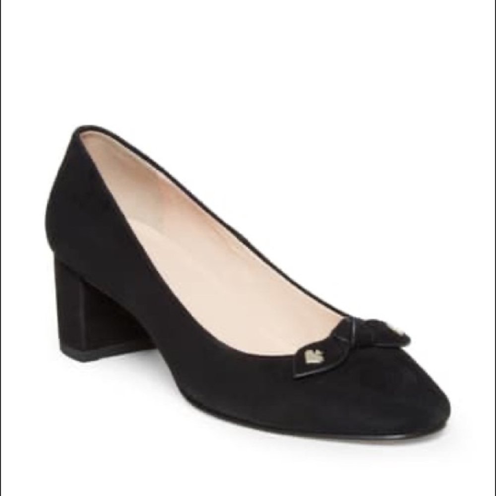 Kate Spade Black Benice Block Heel Pump - Size 10